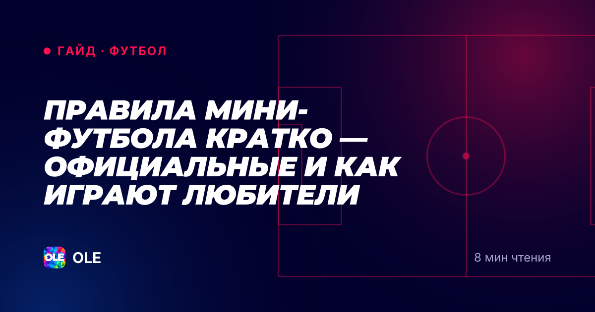 Правила мини-футбола кратко — официальные и как играют любители